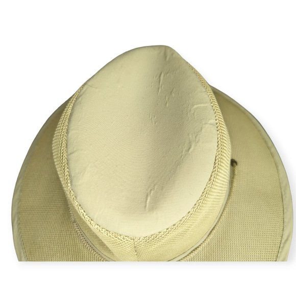 Men's Tan Netted Hat with Drawstring - Picture 6 of 10